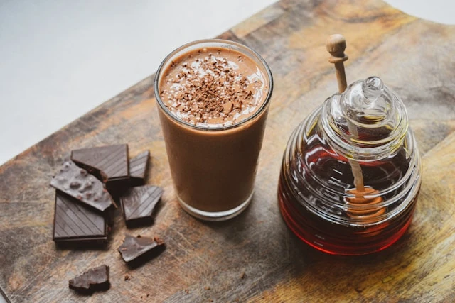 Latte de miel y lavanda